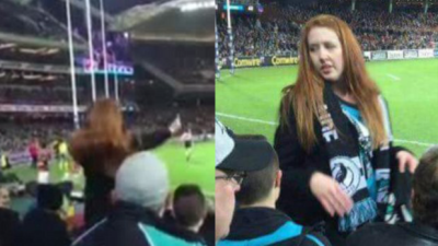 Banana-Tossing Port Adelaide Dingus Hit With Fine & A 6 Month Stadium Ban
