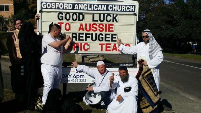Dropkick Pauline Hanson Fans Harass Churchgoers While Impersonating Muslims