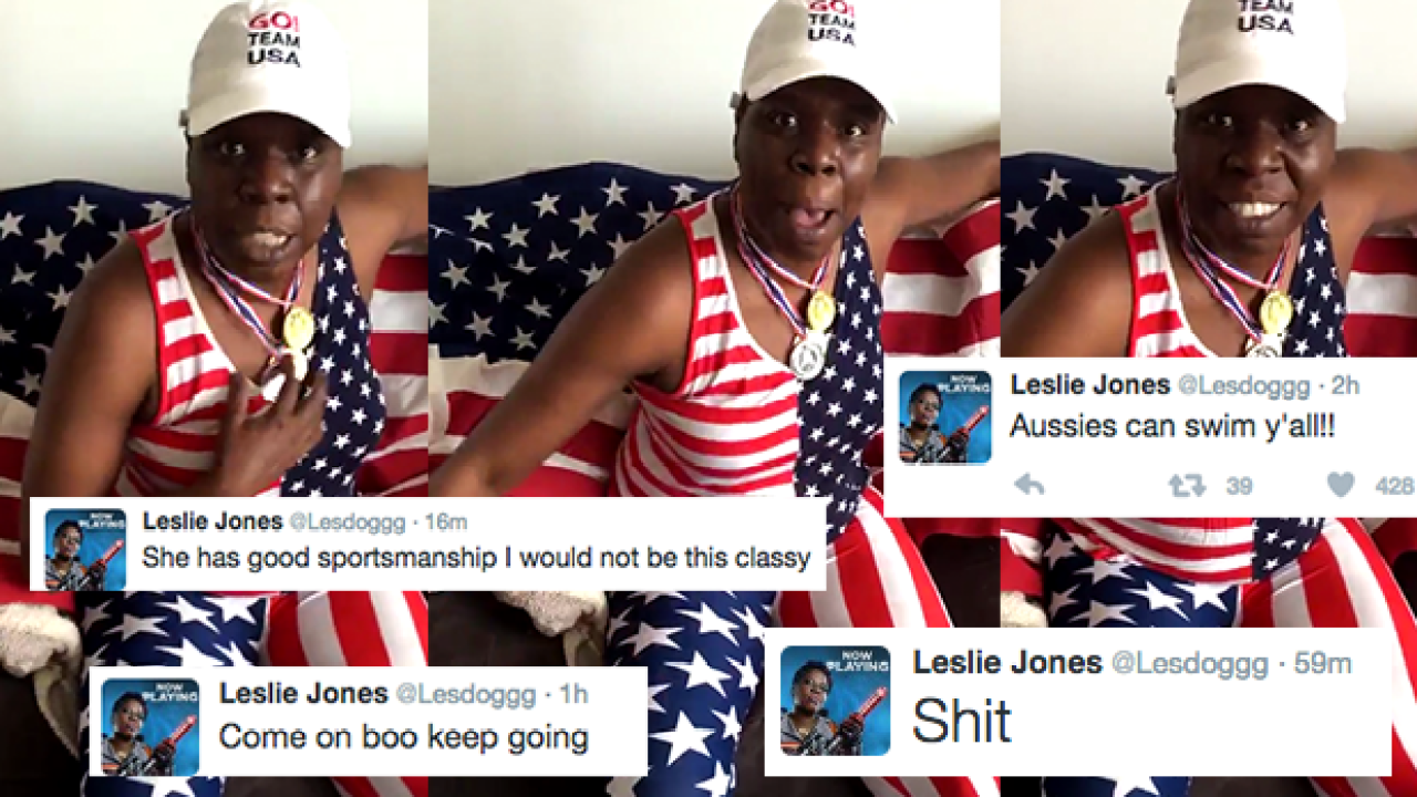Leslie Jones Is Live-Tweeting The Olympics From Her Couch & It’s Incredible