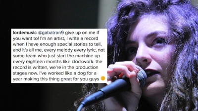 Lorde Replies To Jaded Fans On Insta, Reveals Album #2 Is In Production