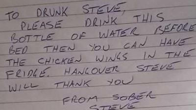 Belted Aussie Ledge Named Steve Writes Agro Reply To Note From Sober Self