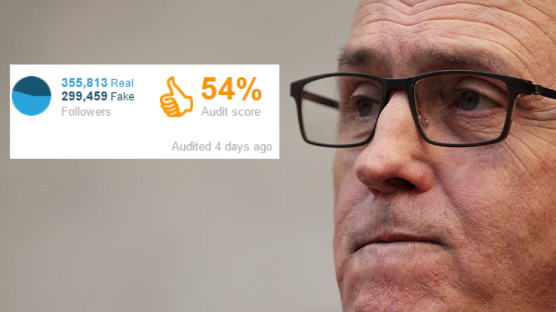 Nearly Half Of Turnbull’s Twitter Followers Are Agile & Innovative Fakes