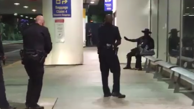 WATCH: Cops Arrest Guy Bafflingly Dressed As Zorro During LAX False Alarm