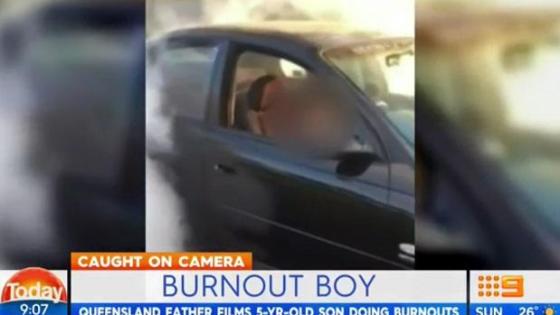 WATCH: A Queensland Dad Filmed His Five-Year-Old Son Doing Sick Burnouts