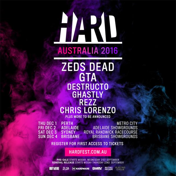 Aussie Bass Festival ‘HARD’ Drops Litter Than Lit Line Up Ft. Zeds Dead