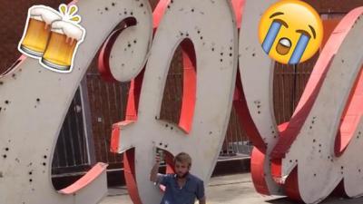 WATCH: We Cracked A Tinny Under The OG Kings Cross Coke Sign For The Last Time