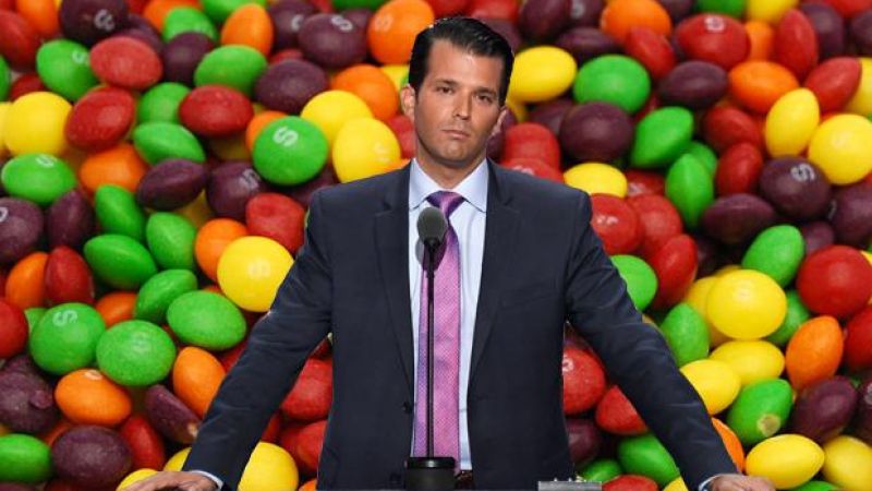Skittles Wants Absolutely Nothing To Do With Donald Trump’s Gimp Son