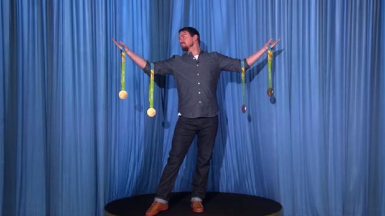 WATCH: Channing Tatum Is A Pretty Good Stand For Simone Biles’ Gold Medals