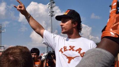 WATCH: Matthew McConaughey Goes ‘Friday Night Lights’ On A Texas Footy Team
