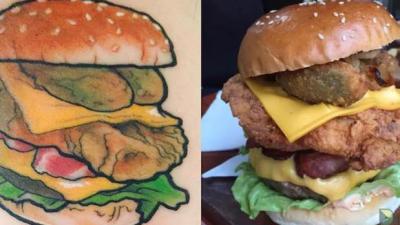 Melb Cafe Offering Free Burgs For Life If You Get A Full Size Tattoo Of One