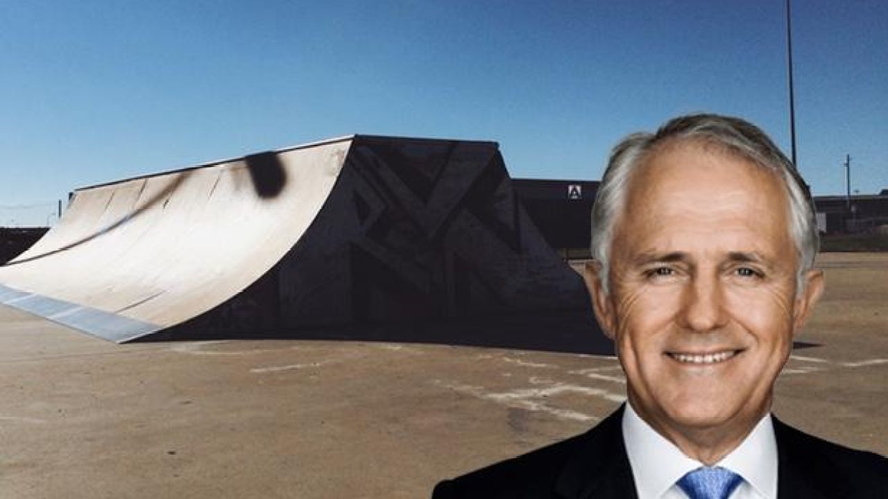 Turnbull Drops In To Local Electorate, Tells Planned Skate Park To Shove It