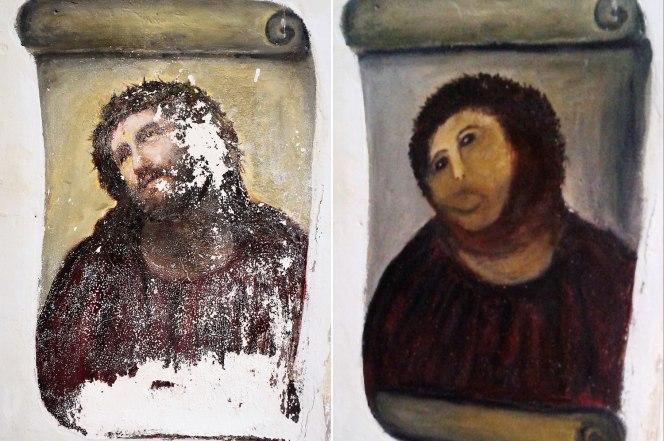 Please Stare At This Munted Restoration Of A Baby Jesus Statue Immediately