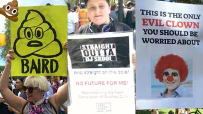 Cop A Squiz At All The Best Protest Signs From Today’s Keep Sydney Open Rally