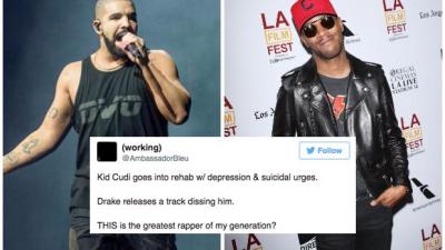 Fans Aren’t Happy Drake Dissed Kid Cudi’s Mental Illness In New Track