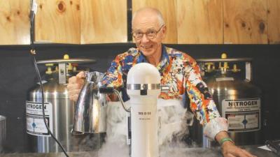 Yr Crazy Uncle Dr Karl Has Cooked Up His Own Ice Cream, ‘God Exists’