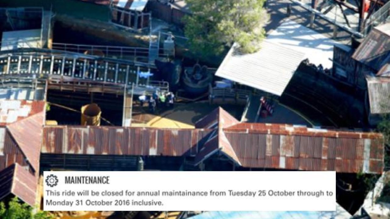 Dreamworld Site Shows Fatal Ride Should Have Been Closed For Maintenance