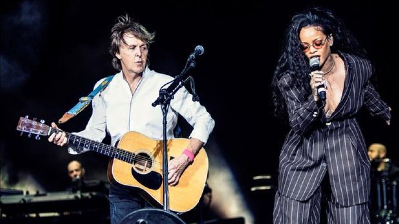 WATCH: Rihanna Jammed With Paul McCartney At A Desert Music Fest For Oldies