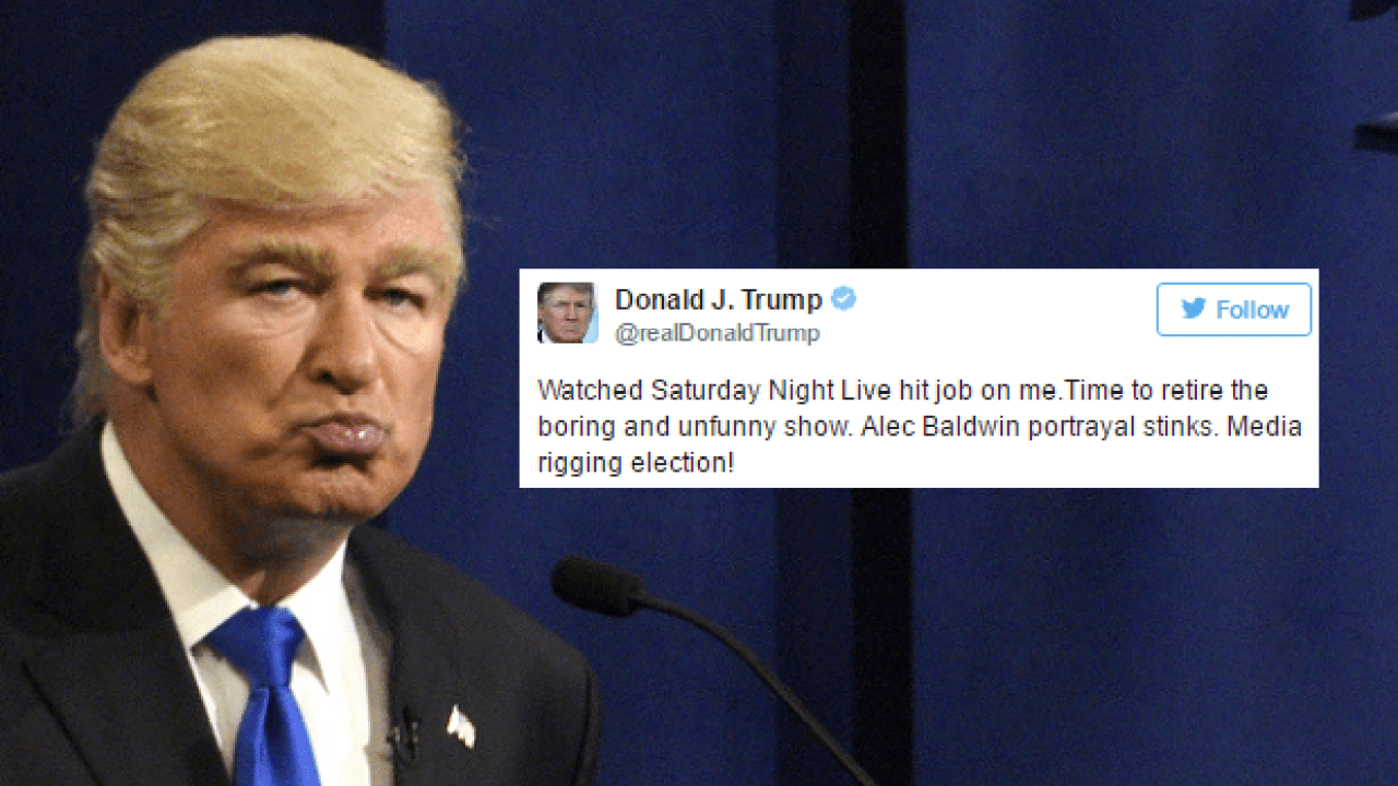 Trump Finally Takes The Bait, Bashes ‘SNL’ For Its Spot-On Impersonation