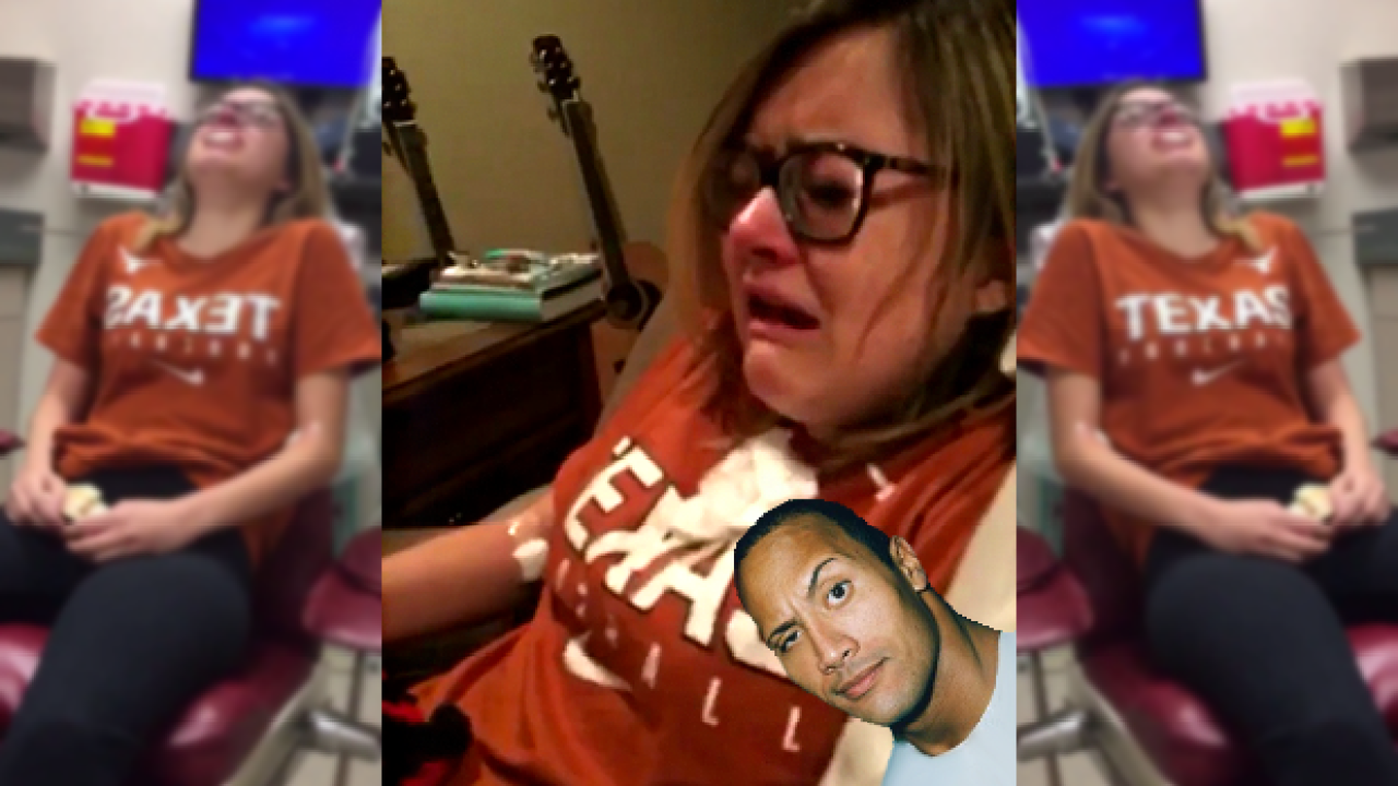 This Girl Had An Anaesthesia-Induced Meltdown Over The Rock After Surgery