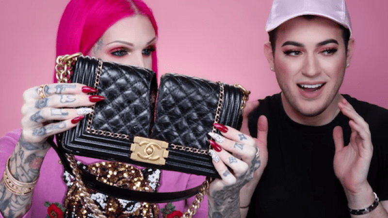 WATCH: Weep Softly As Jeffree Star Cuts This $7.5K Chanel Bag In Half
