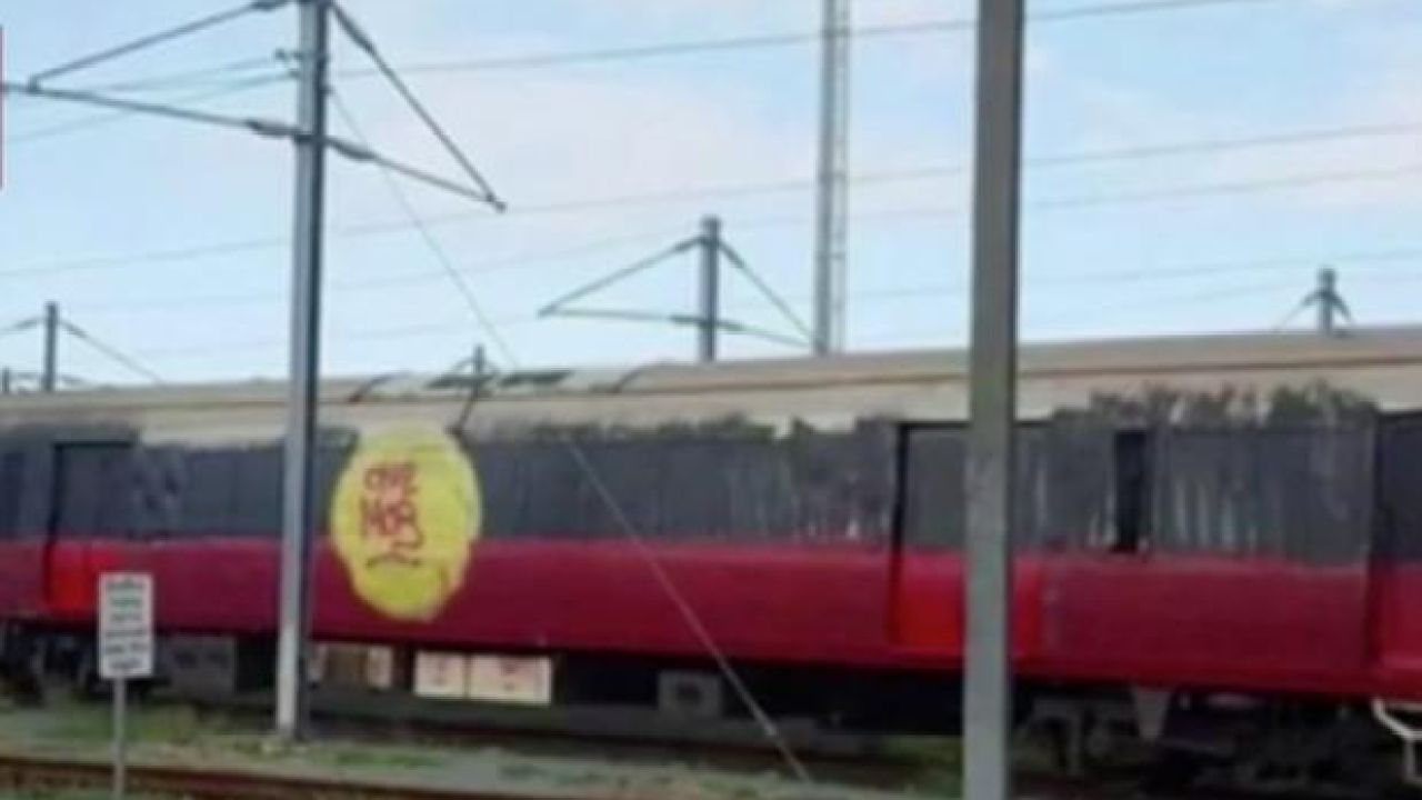 Activists In QLD Sprayed The Indigenous Flag On An Entire In-Service Train