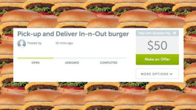 Hungry / Hot Sydneysiders Are Airtasking Delivery Of Sacred In-N-Out Burgs