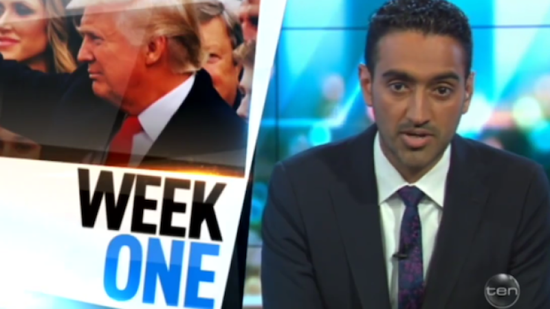 WATCH: Waleed Aly Recounting Trump’s First Week As Prez Is Goddamn Chilling