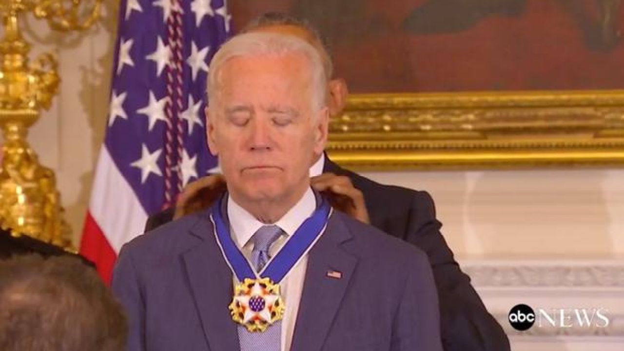 WATCH: Obama Surprises Emotional Joe Biden W/ Presidential Medal Of Freedom