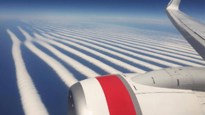 Chemtrail Conspiracists Fkn Lost It Over Virgin’s Beaut Stripy Cloud Pics