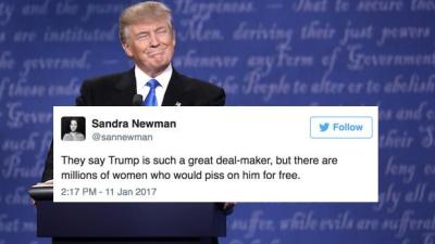 Twitter Is Unleashing A Steady Trickle Of Gold About The Trump Piss Rumours