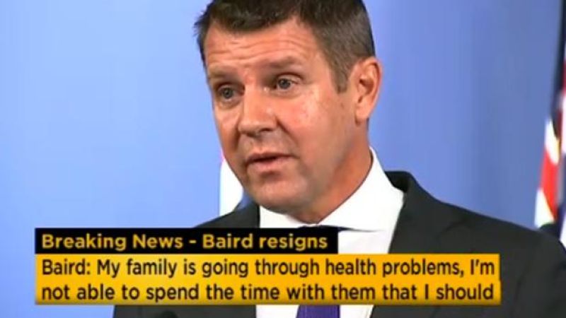 Mike Baird Cites Severe Family Health Issues As Reason For Shock Resignation