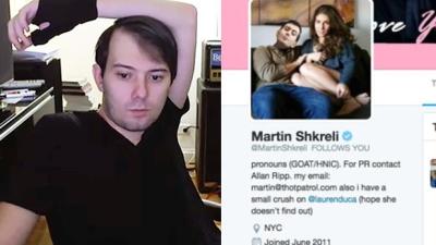 Martin Shkreli Booted From Twitter After Deeply Weird Sexual Harassment