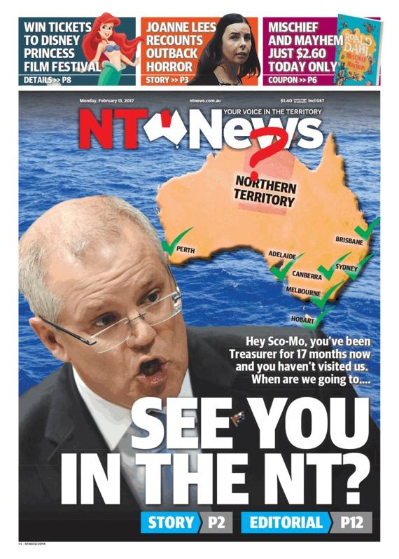 The NT News May Or May Not Have Dropped A Front-Page C-Bomb On ScoMo