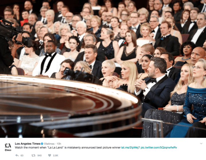 A Deep Dive Into The Shocked Faces From The Oscars’ Best Picture Balls-Up