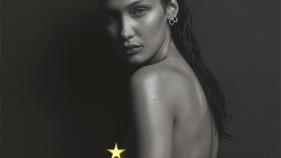 Bella Hadid’s Homage To Kate Moss’ Iconic Topless CK Photo Is 10/10 Beaut