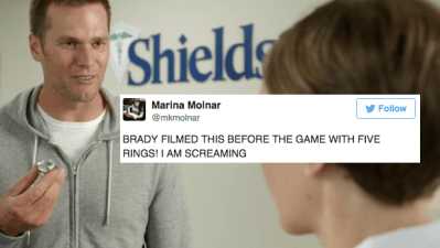Cocky Unit Tom Brady Filmed An Ad With 5th Super Bowl Ring Before The Game
