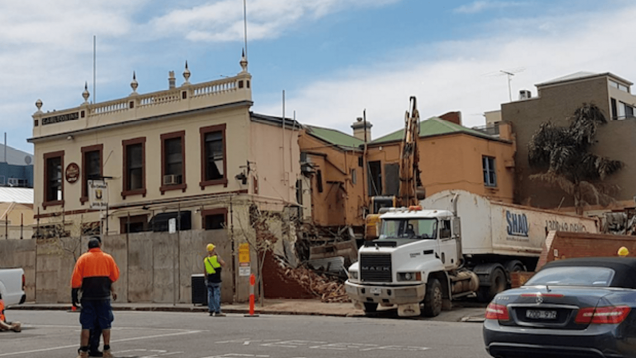 Dickheads Who Illegally Bulldozed A Melb Pub Are Now Refusing To Rebuild It