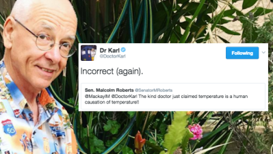 Dr Karl Is Trashing Malcolm Roberts’ Weird Climate Conspiracy On Twitter RN