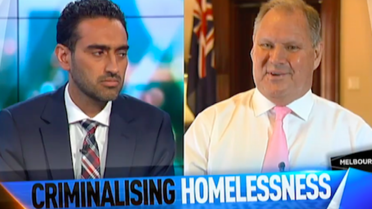 WATCH: Melb’s Lord Mayor Gets Grilled Over Homeless Ban On ‘The Project’