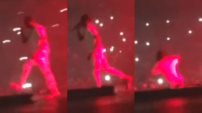 Drake Vows To Refund Whole Show After Travis Scott Tumbles Down Stage-Hole