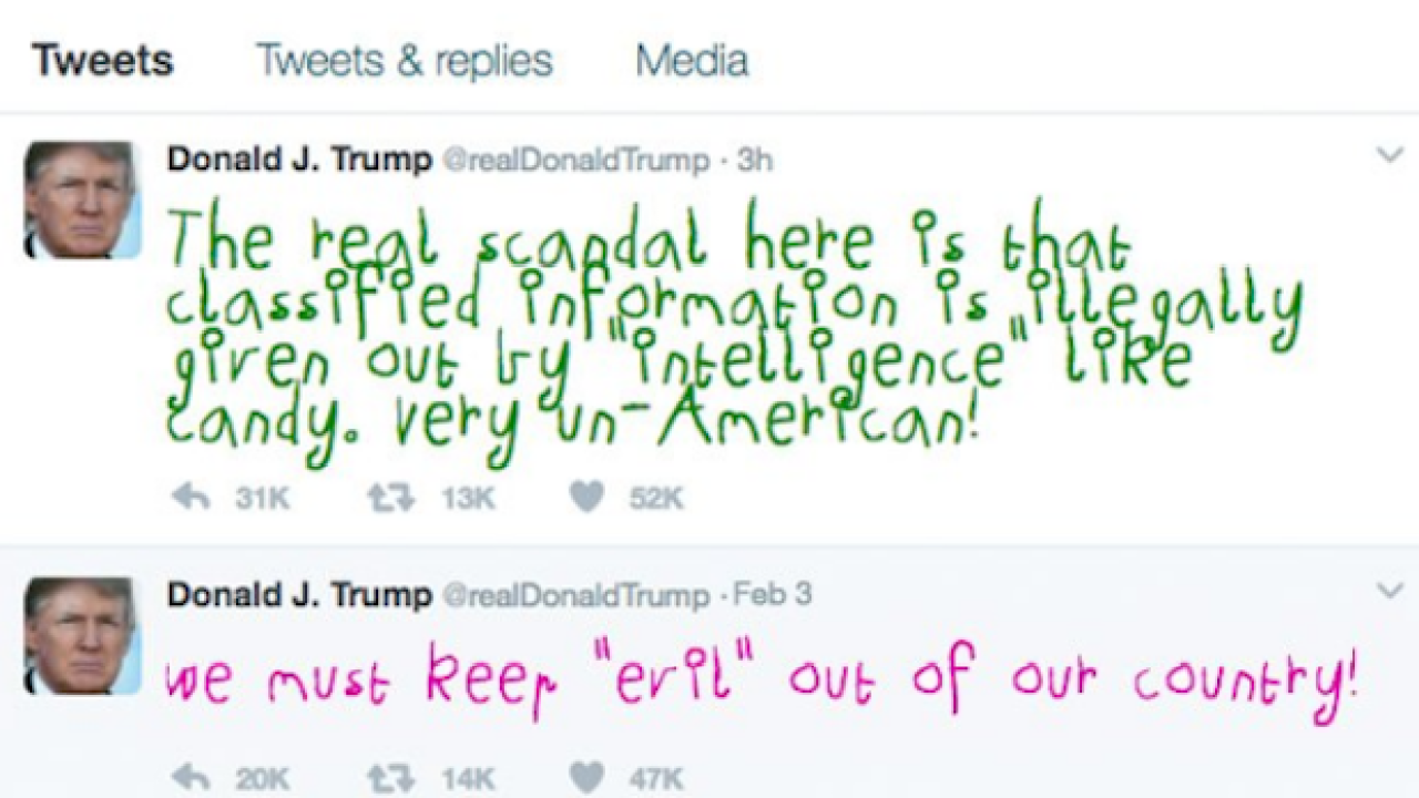 This Browser Plugin Turns Trump’s Tweets Into The Work Of The Child He Is