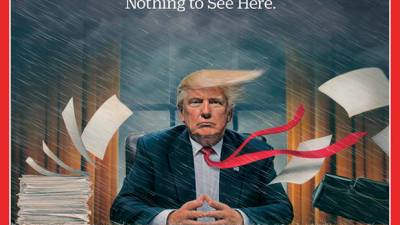 Hooooo Boy, TIME’s New Front Cover Of Trump Is Really A Helluva Somethin’