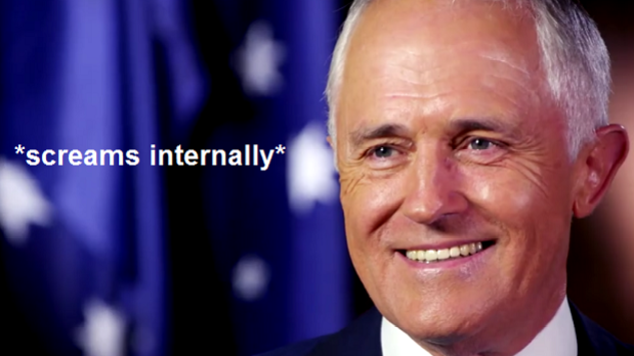 Malcolm Turnbull Smiles Through The Pain Of A Legit Laurie Oakes Grilling