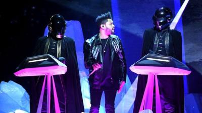 WATCH: The Weeknd & Daft Punk’s Grammy Performance Was V. Space Glam