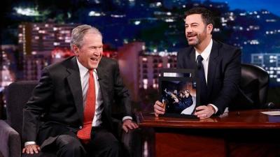 WATCH: George W Bush Enjoyed Kimmel’s Trump Roast At The Oscars