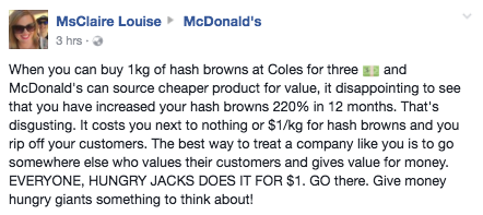 Maccas Just Upped The Price Of Hash Browns & We’re Storming Parliament