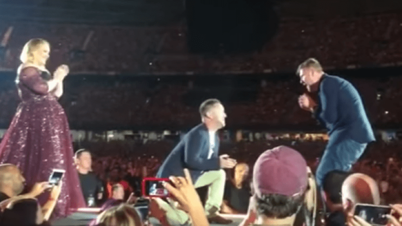 WATCH: Adele Helped A Stoked Fan Propose To His BF At Her Melbs Show