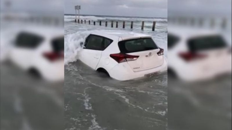 WATCH: Someone Left Their Car Below High Tide Mark In SA & Yep, It’s Fucked