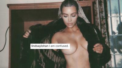 Kim Kardashian & Lindsay Lohan Are Having A ‘Burn Book’-Style Feud On IG