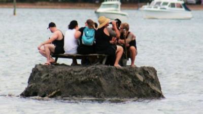 Some Crafty Kiwis Made An Actual Island Out Of Sand To Avoid A NYE Booze Ban